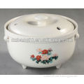 Heat Resistant Ceramic Soup Pot With Decal For Stovetop
